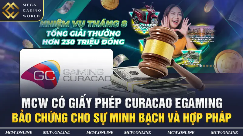 mcw có giấy phép hoạt động minh bạch rõ ràng