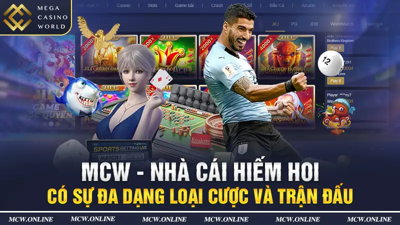 Lựa chọn giải trí thoải mái mới kho game đa dạng tại CASINO MCW