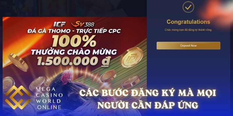 Các bước đăng ký mà mọi người cần đáp ứng